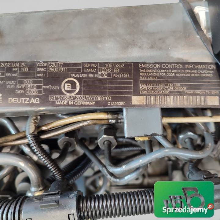 Silnik Merlo 347 Deutz TCD 2012 L04 2V Rolnictwo Wilkowo