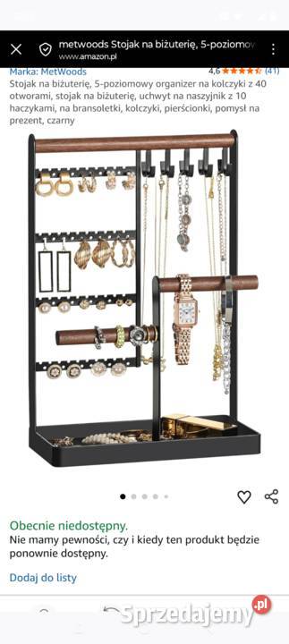 Organizer na biżuterię Zegarki i Biżuteria wielkopolskie Budzyń