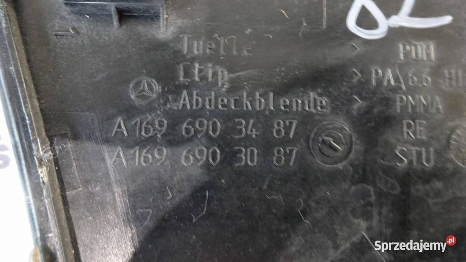 MERCEDES W169 LIFT 09r trójkąt osłona błotnika osobowe