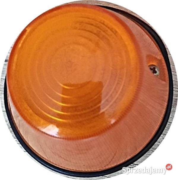 Lampa pomarańczowa kierunkowskazu z lat PRL Ostrów Wielkopolski