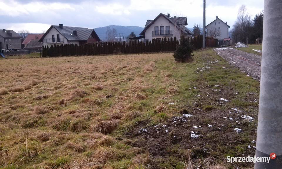 Sprzedam działkę budowlaną w PolancekMyślenic Grunty i działki małopolskie Polanka