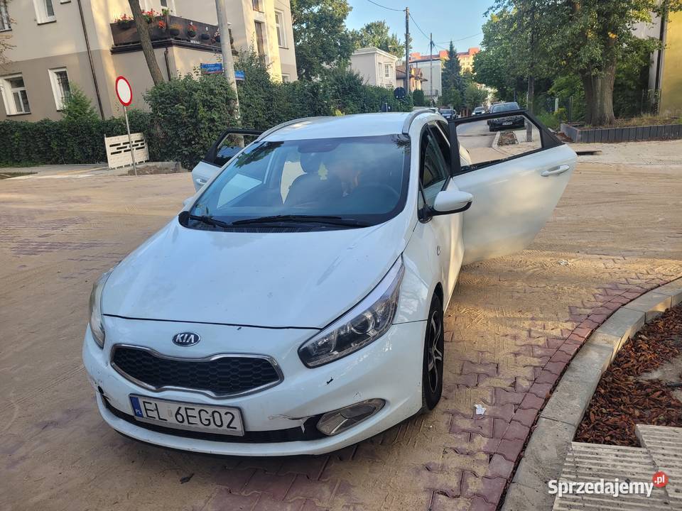 Kia ceed 2015 r benzyna kombi biała Łódź