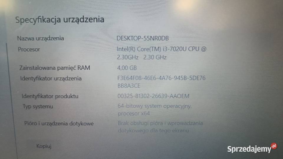 Laptop HP 15da0004nw Katowice