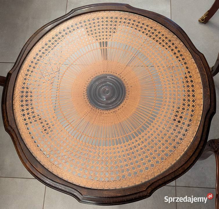 Wspaniały okrągły stolik dębowysklep Dąbrowa Meble śląskie Dąbrowa Górnicza sprzedam