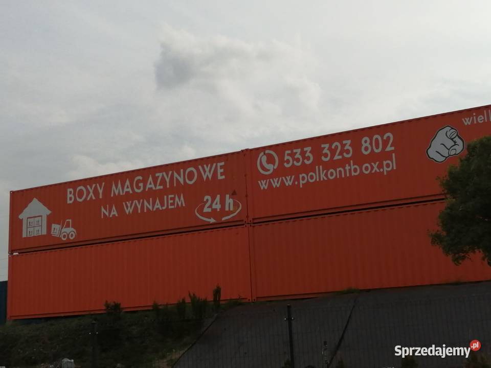 Kontenery boxy magazynowe na placu w Gdańsku pomorskie Gdańsk