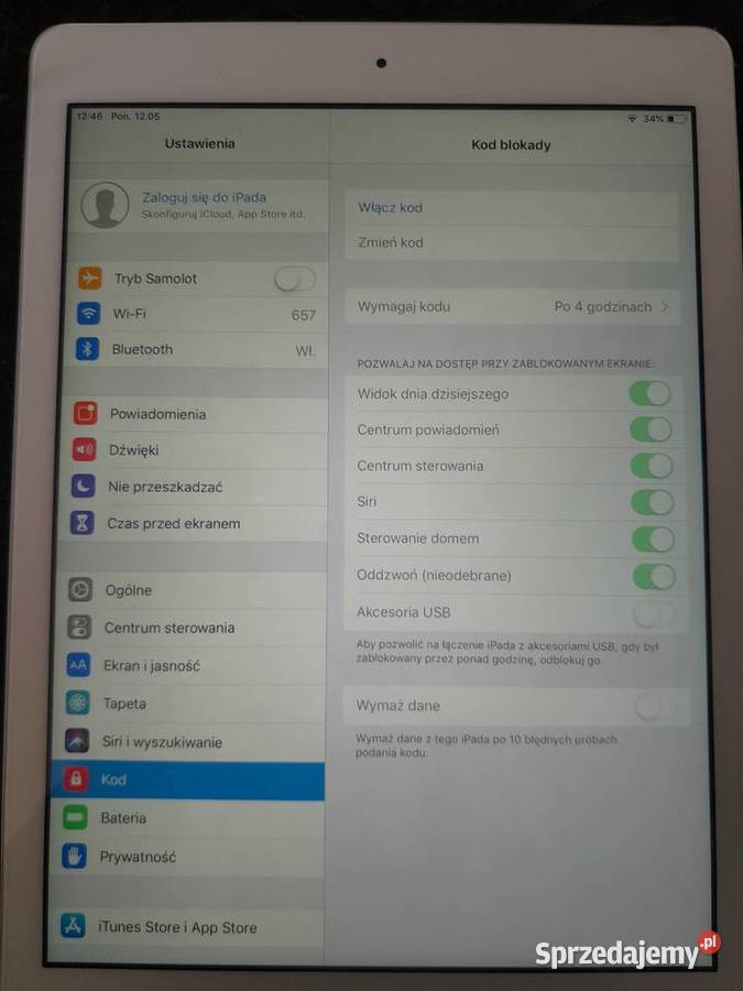 Tablet Apple 97 16 GB Srebrnobiały MD788FDB Tablety i palmtopy małopolskie Wieliczka