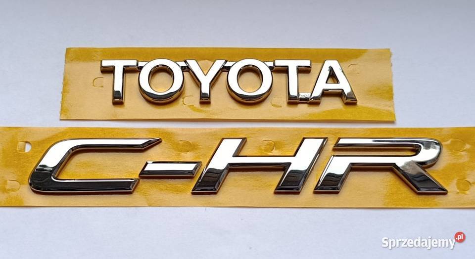 Napis emblemat tyl Toyota CHR 1623r kujawsko-pomorskie sprzedam