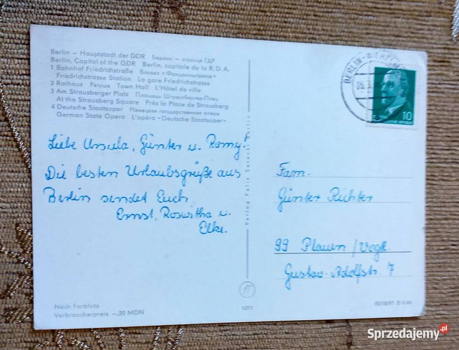 BERLIN M IN WIDOK NA CZERWONY RATUSZ W DZIELNICY sprzedam