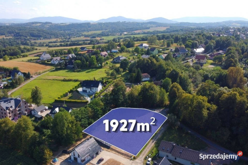 Działka widokowa 1927 m ZRĘCZYCE Gmina Gdów Zręczyce