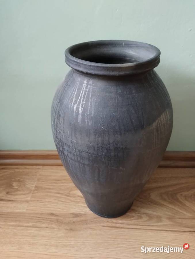 PRL wazon ceramika duży siwak wys 43