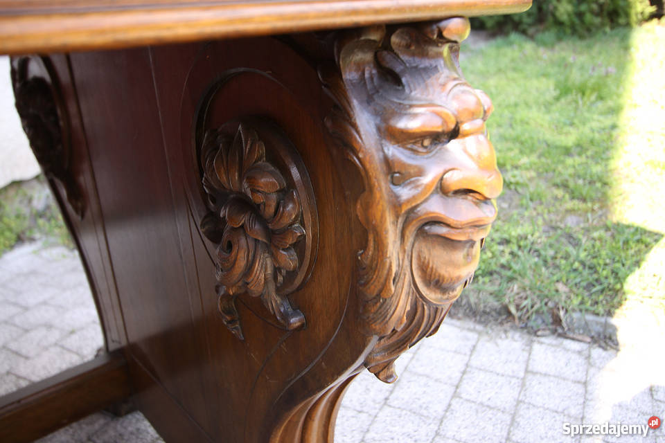 Komplet gabinetowy biurko biblioteka 1920 r dolnośląskie