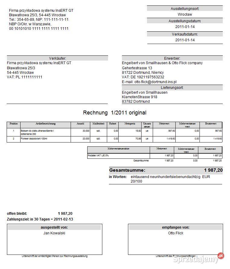 InsERT Subiekt GT system sprzedaży Gorzów Wielkopolski sprzedam