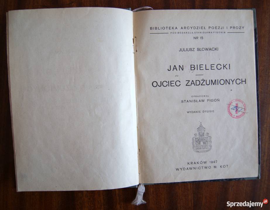 Juliusz Słowacki Jan Bielecki Ojciec