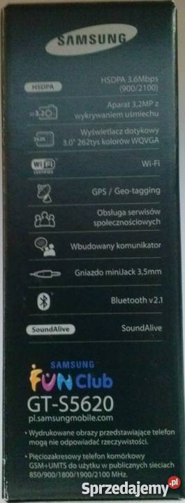 Samsung Monte GTS5620 czarny