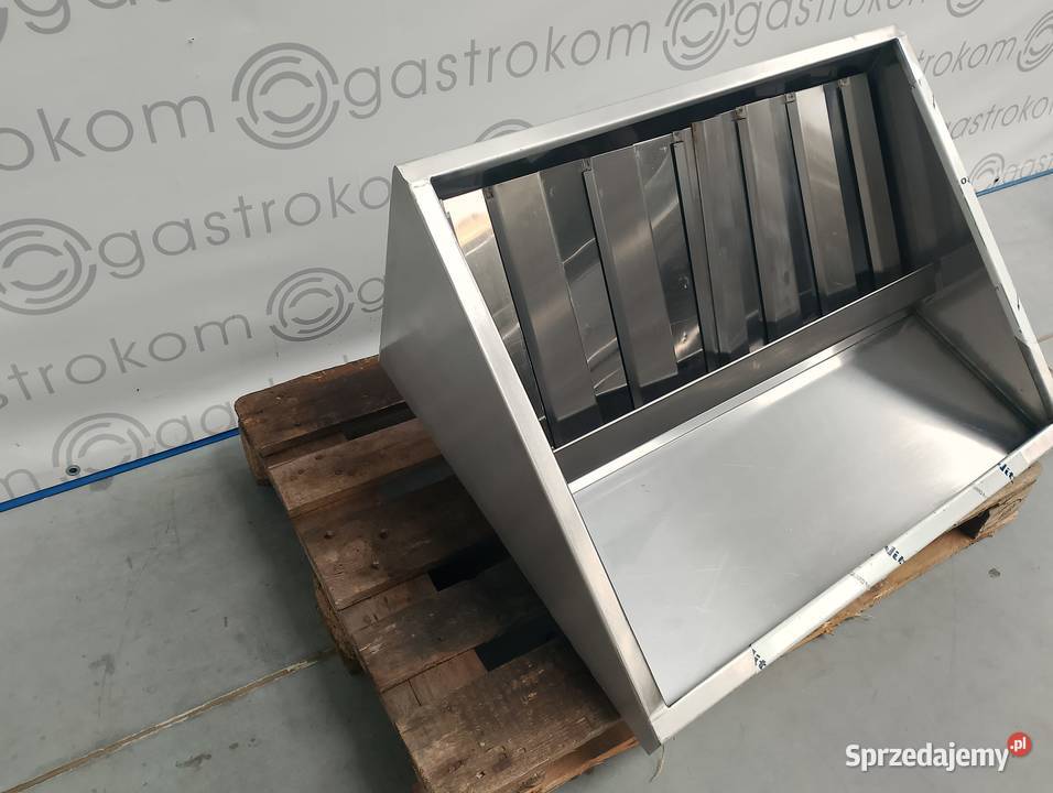 Okap przyścienny skośny 120x70x40 z łapaczami Wrocław