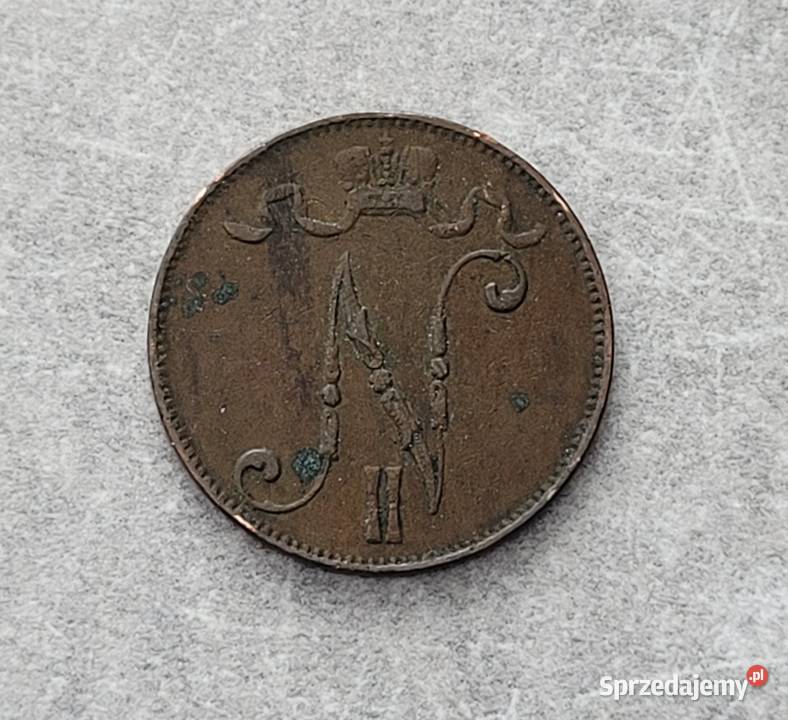 412 FINLANDIA 5 Pennia 1898 r Łask