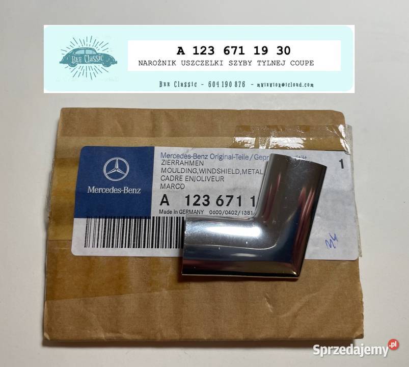 Mercedes Benz W123 Coup łącznik klina szyby Poznań