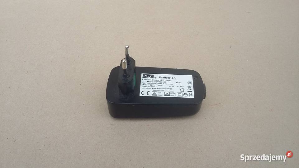 Zasilacz do lampy LED WAIBERLON HLV70015T1 czarny mazowieckie Warszawa sprzedam