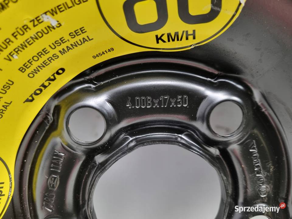 KOŁO DOJAZDOWE Volvo S80 I V70 II S60 I 12580 Chełm sprzedam