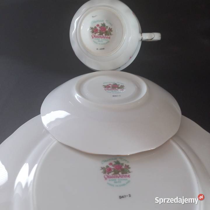 Queen Anne angielska porcelana zestaw trio Gryfino sprzedam