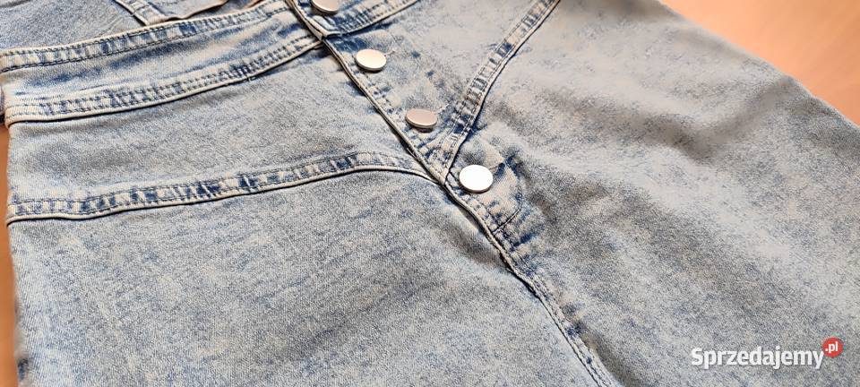 Komplet jeansowy spódnica krótki top NOWE bez Odzież damska podkarpackie Połomia