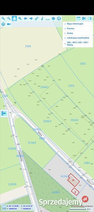 Sprzedam działkę budowlaną 3131 m z WZ na 3 domy Chrzanów