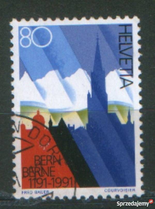 Zn Szwajcaria Mi 1443 kas 1991 śląskie Gliwice