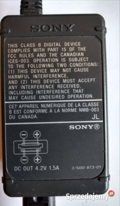 Sony model ACLM5 zasilacz sieciowy zachodniopomorskie Koszalin