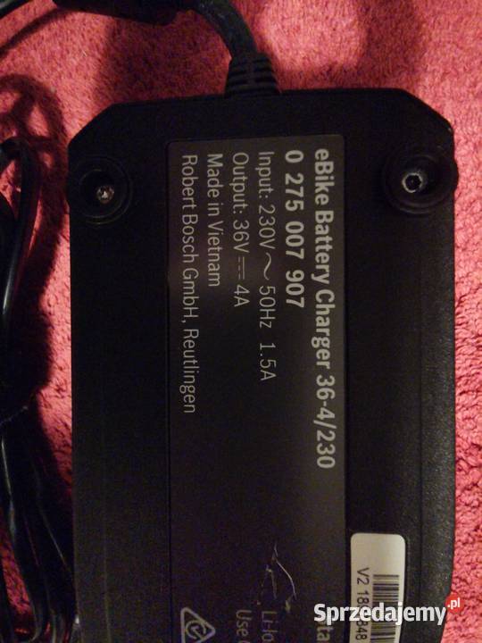 Ładowarka Bosch STANDARD 4A 36V do roweru sprzedam