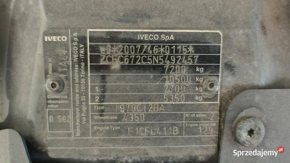 Iveco Daily HIMATIC E6e 72t klimatyzacja mazowieckie Grójec sprzedam