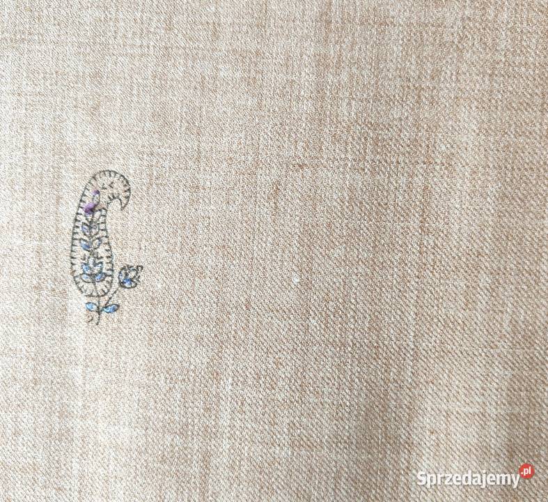 1 Duży szal orientalny haftowany haft paisley Szczecin sprzedam