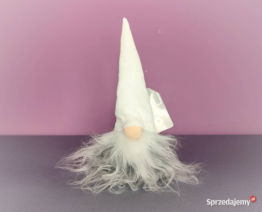 Skrzat świąteczny Krasnal Gnom Mikołaj ozdoba na Jasień