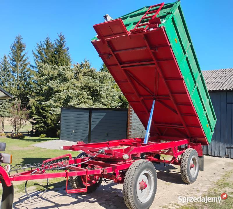 Przyczepa 45 t Pom Goleniów d47 d732 Przyczepy rolnicze Stryjno-Kolonia sprzedam