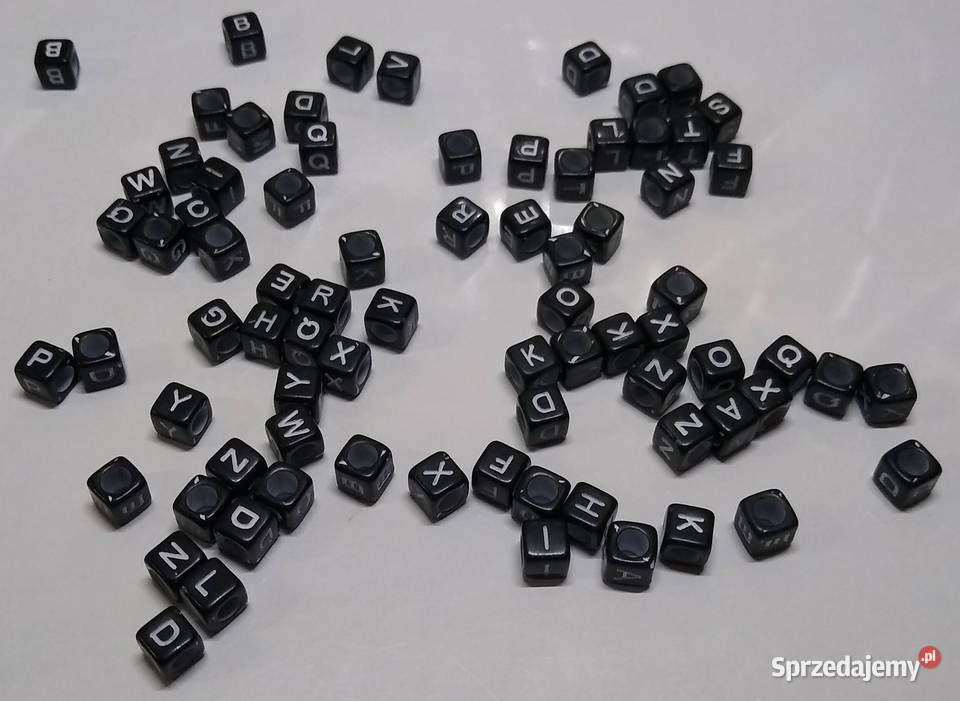 Koraliki Literki Kostka 78 sztuk