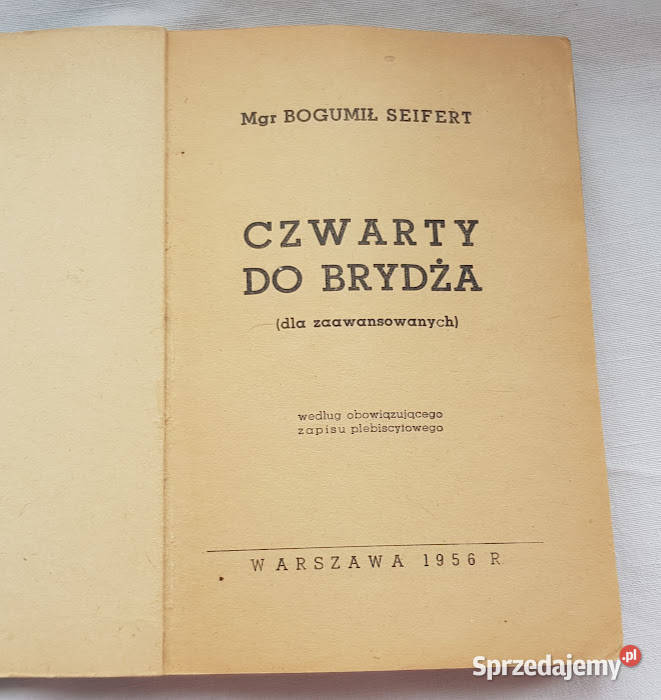 Czwarty do brydża Bogumił Seifert z 1956 Zielona Góra