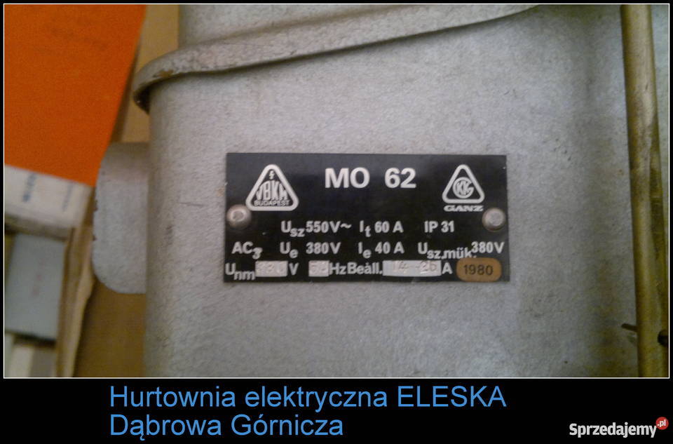 Stycznik Olejowy MO62 1425A 220V 380V 3 Fazowy Elektryka i akcesoria śląskie