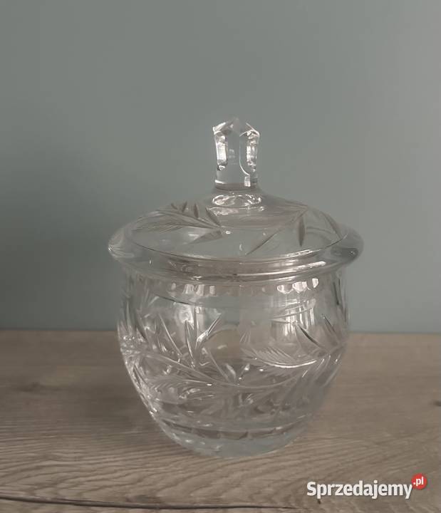 Bombonierka mała kryształ z lat 50tych Łódź