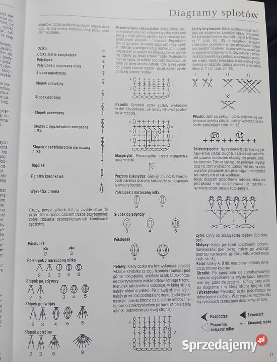 Szydełkowanie 275 splotów Wydawn RM 2004 r