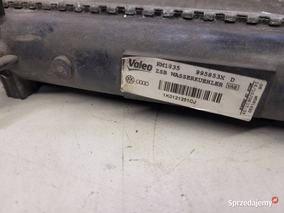 CHŁODNICA WODY AUDI A3 VW SEAT SKODA 1K0121251CJ Części samochodowe Przystajń