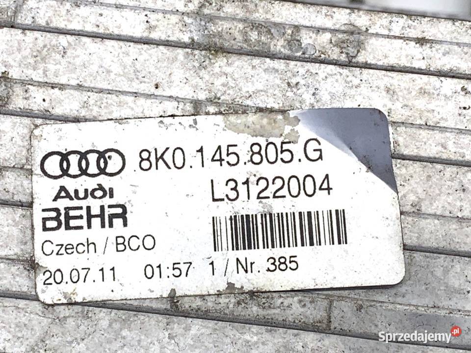 INTERCOOLER AUDI Q5 8R 8K0145805G 20 224 0817