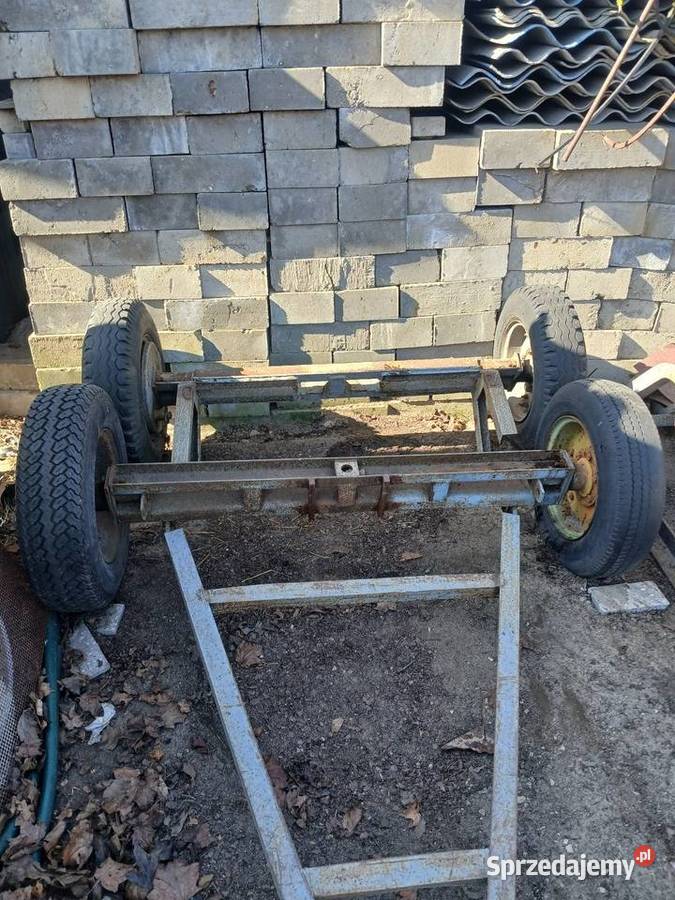 Oś wóz przyczepa na tulejach Mistów