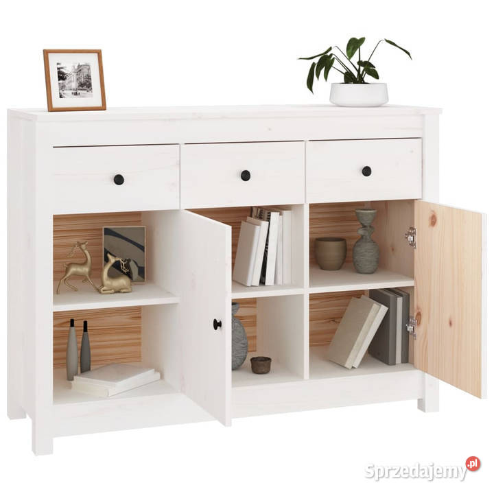 Szafka biała 100x35x74 lite drewno sosnowe Warszawa sprzedam