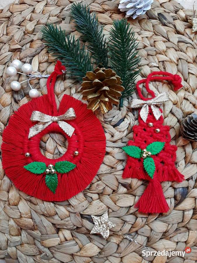 Ozdoby na choinkę 8 święta bombka rękodzieło