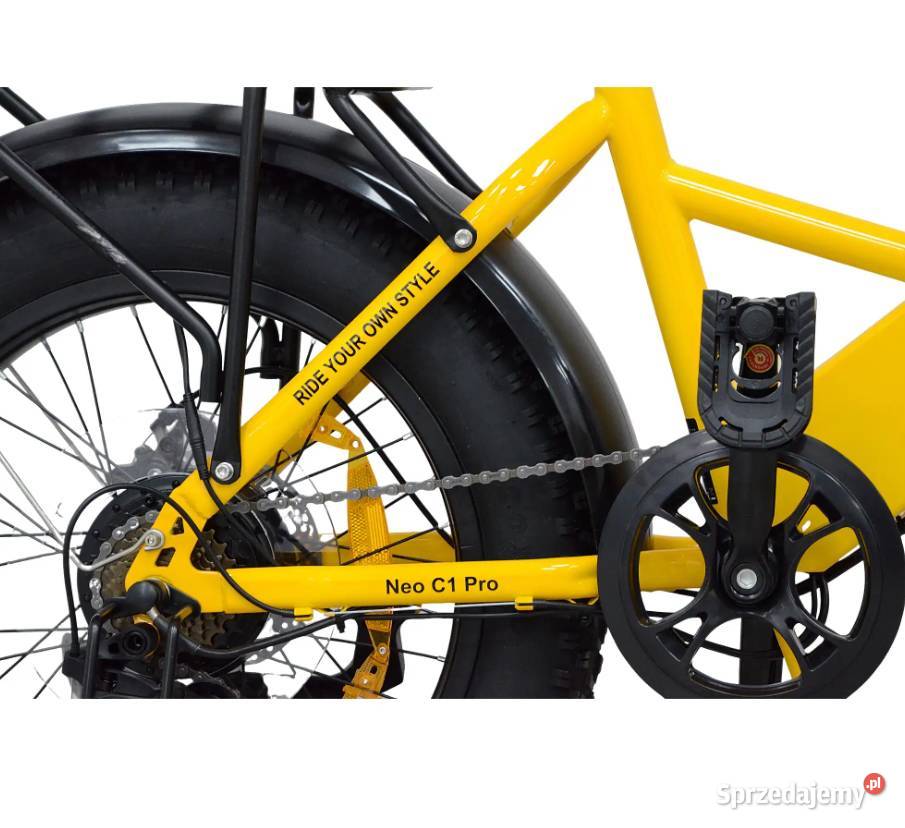 Rower elektryczny OVIVO NEO C1 PRO żółty Bafang Tarnów