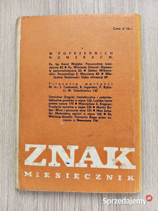 Znak miesięcznik 215 maj 1972 miesięcznik Czasopisma Czasopisma Kraków