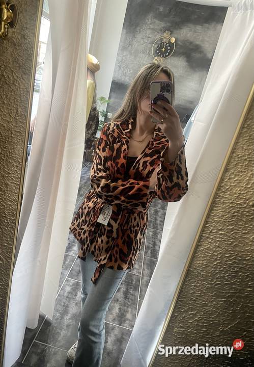 MODNA MARYNARKA DAMSKA W PANTERKĘ GLAMOUR HIT Krotoszyn sprzedam
