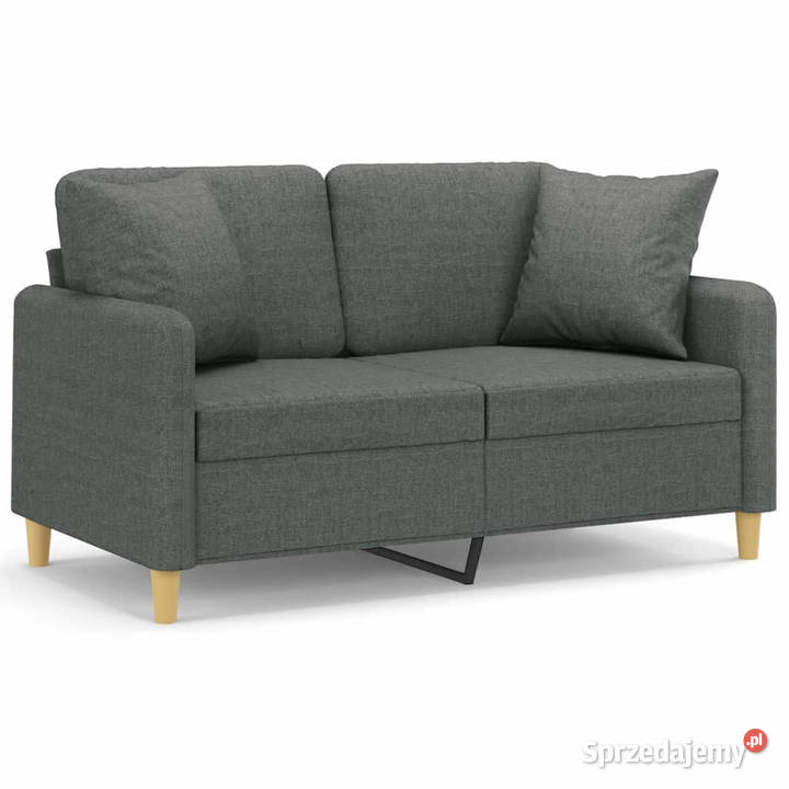 2osobowa sofa z poduszkami ciemnoszara 120 Meble mazowieckie Warszawa sprzedam