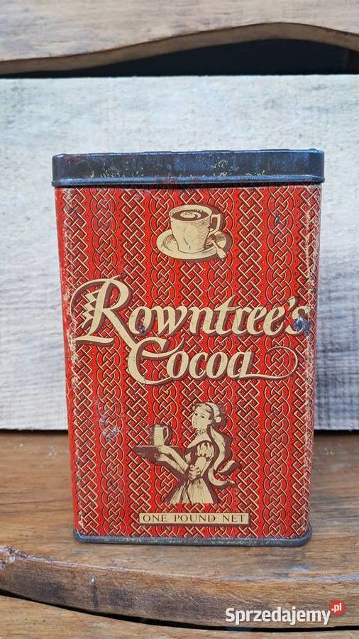 zabytkowa puszka kakao Rowntrees Cocoa Świecie
