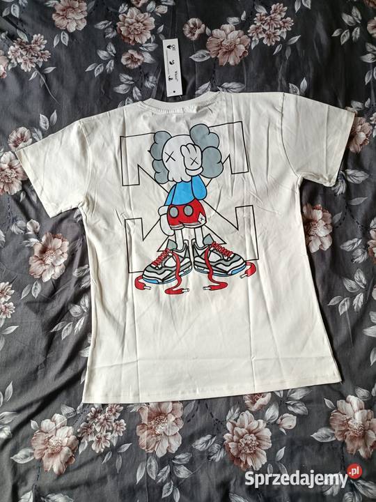 Tshirt bawełniany Off White biały XL regular fit Białystok sprzedam