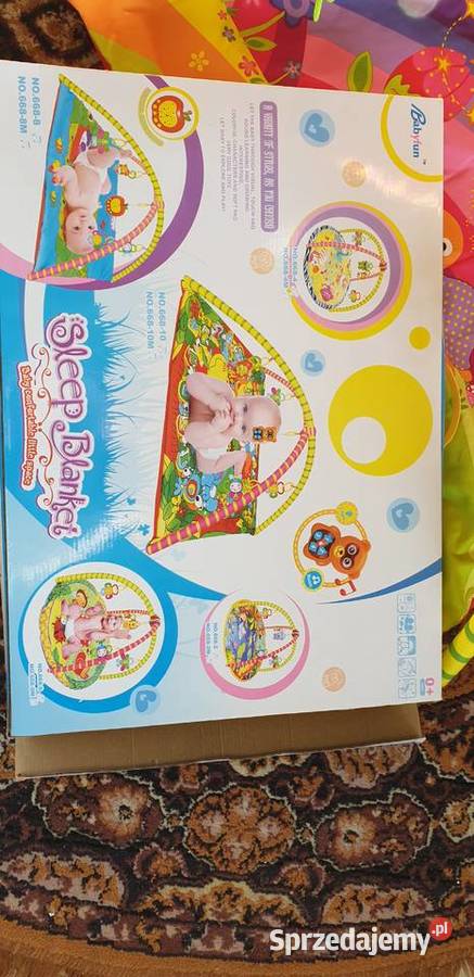 Mata edukacyjna Babyfun i karuzela łóżeczko z Sierpów